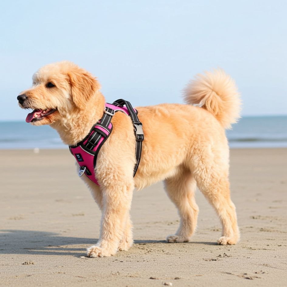 HANK 3M Reflective No Pull Dog Harness | Pink