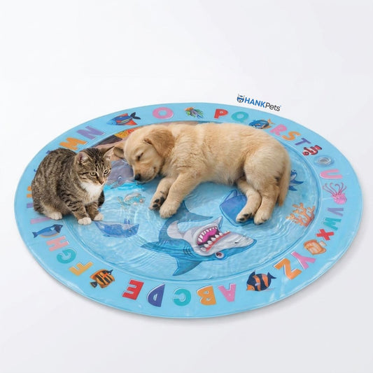 Interactive Water Play Mat for Cats & Dogs – Portable Splash Pad for Small Pets