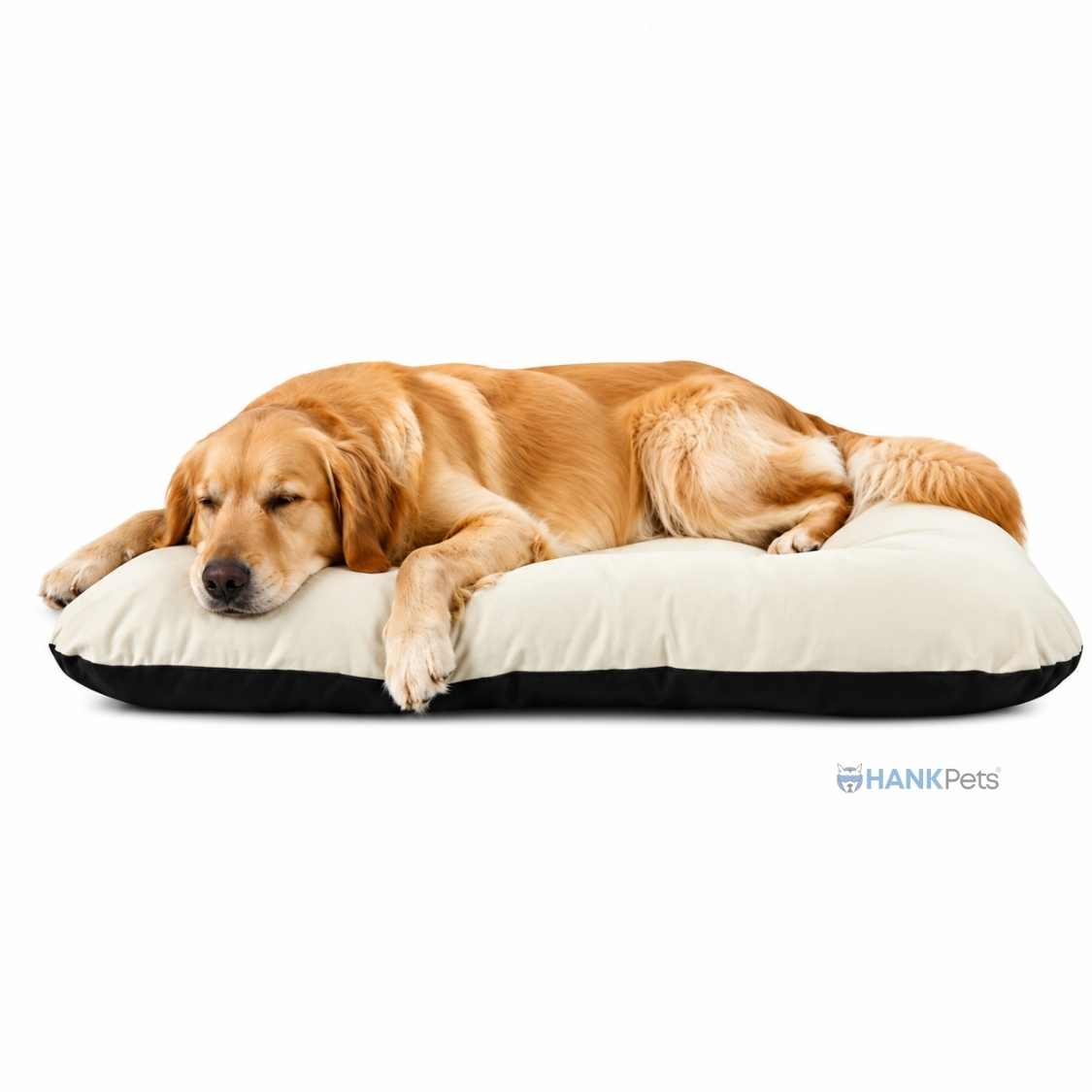 Reversible Pet Bed Washable Velvet Bed With Soft Mattress For Dogs & Cats (Cream)