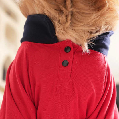 Classic Polycotton Dog T-Shirt | Soft & Breathable Everyday Dog Clothing (Red)