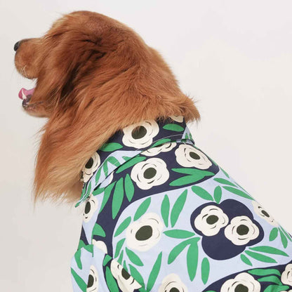 Tropical Bloom Designer Dog Shirt | Floral Summer Casual Outfit for Dogs