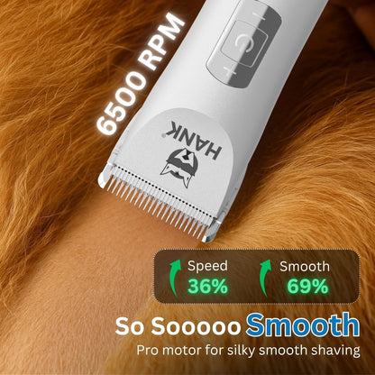 HANK Pet Hair Trimmer With LCD Display, Type C Charging | Suitable for All Breeds