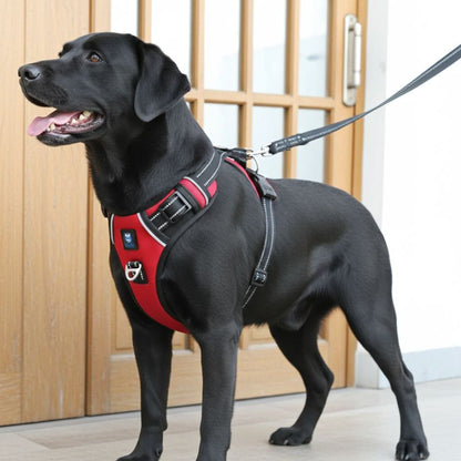 HANK 3M Reflective No Pull Dog Harness | Red