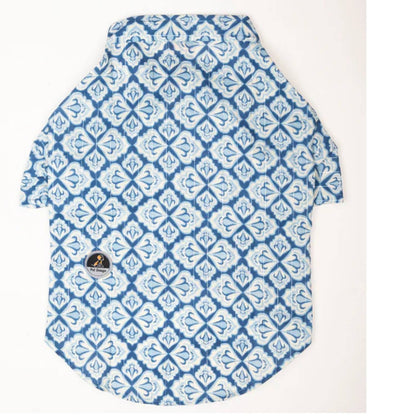 Traditional Blue Printed Kurta for Dogs