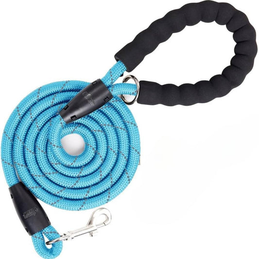 Blue Heavy Duty 5 Feet Dog Leash for Small, Medium & Large Breeds | Reflective