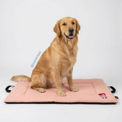 Premium Orthopedic Cooling Cat & Dog Mat, Joint Relief Bed | Peach Pearl