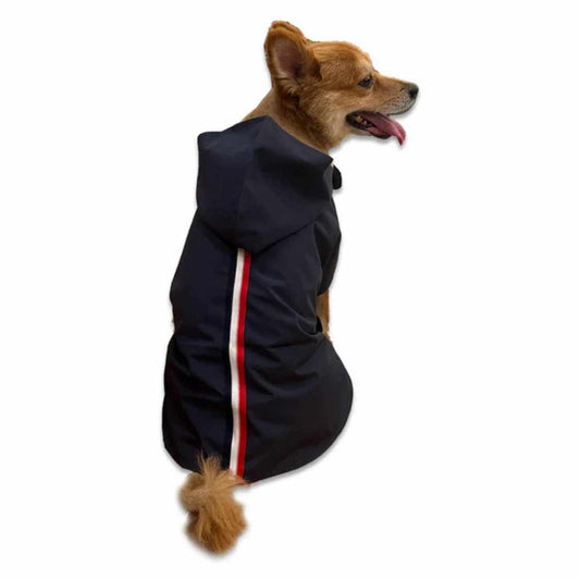 Navy Blue Reflective Raincoat For Dogs & Cats