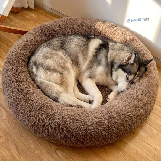 Round Donut Soft Pet Bed for Dogs & Cats