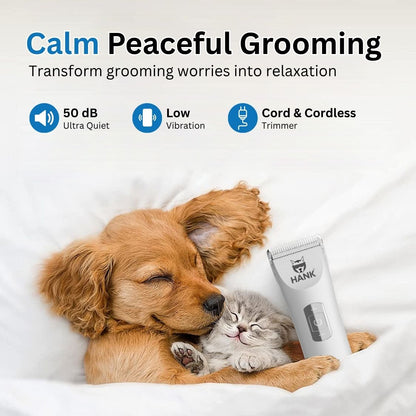 HANK Pet Hair Trimmer With LCD Display, Type C Charging | Suitable for All Breeds