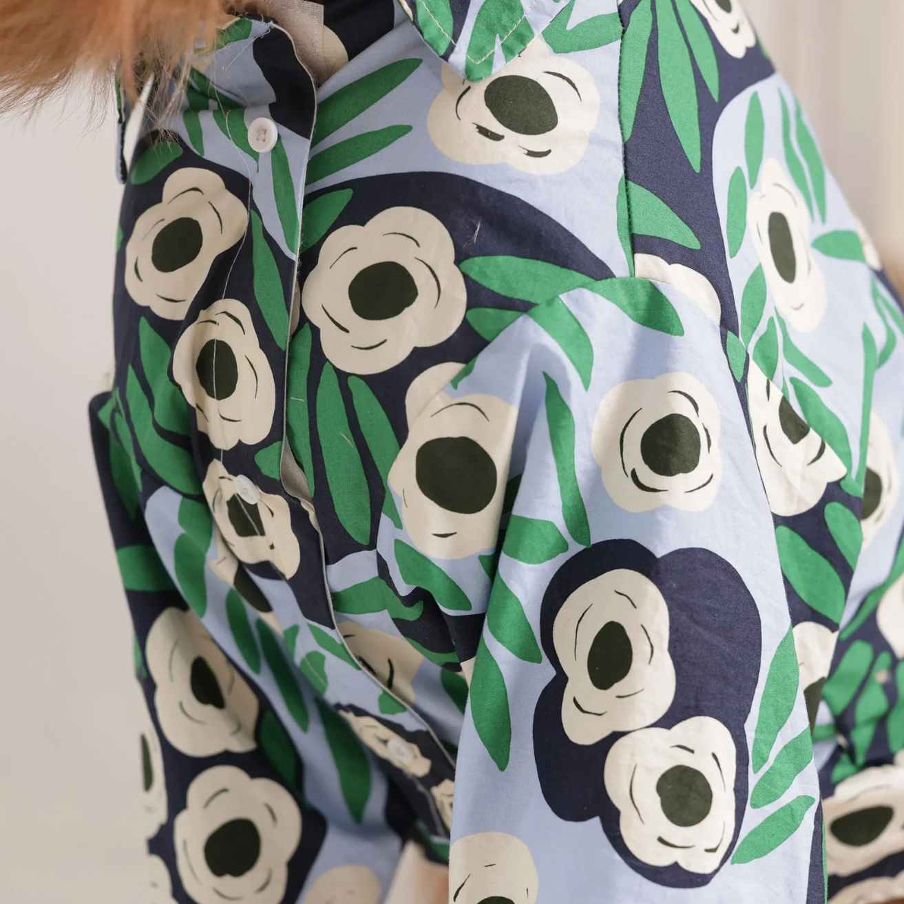 Tropical Bloom Designer Dog Shirt | Floral Summer Casual Outfit for Dogs