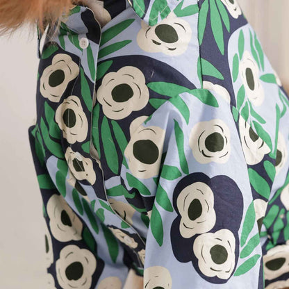 Tropical Bloom Designer Dog Shirt | Floral Summer Casual Outfit for Dogs
