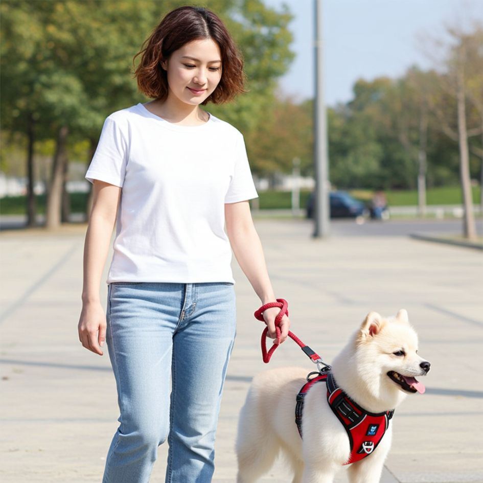 HANK 3M Reflective No Pull Dog Harness | Red