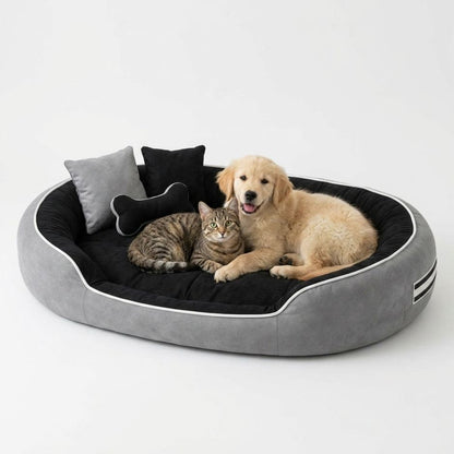 Premium Reversible Pet Bed Large | Washable Anti Skid Cushion