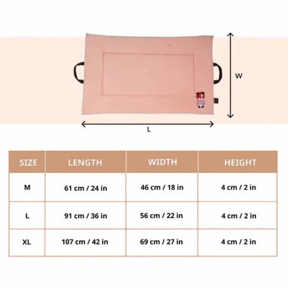 Premium Orthopedic Cooling Cat & Dog Mat, Joint Relief Bed | Peach Pearl