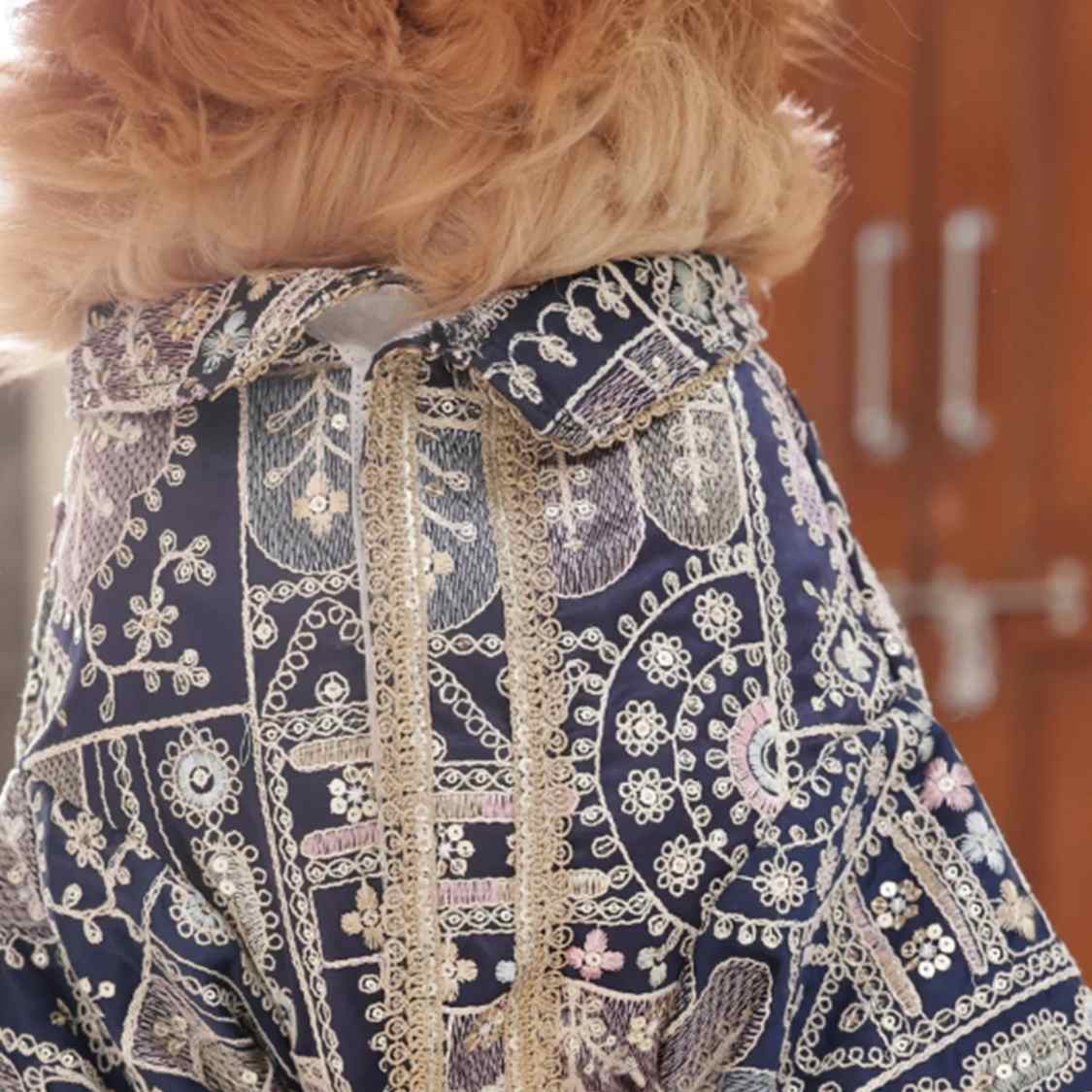 Indigo Royale Dog Kurta | Designer Ethnic Wedding Outfit for Dogs