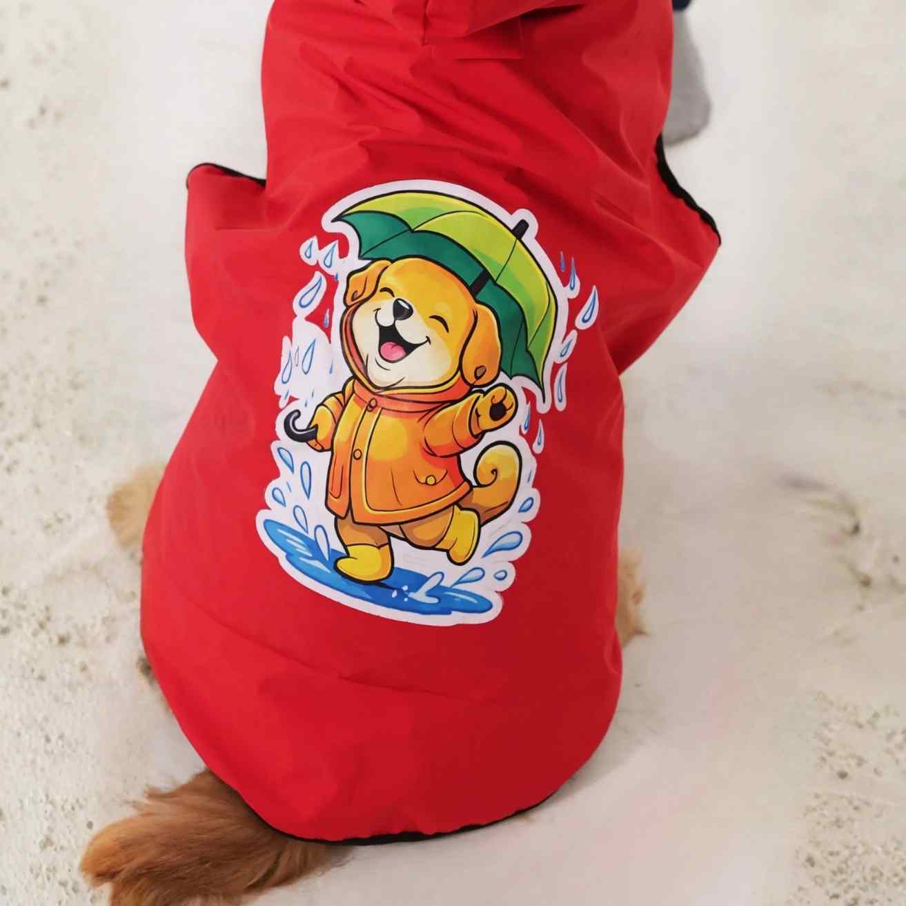 Happy Paws Dog Raincoat | Waterproof Cartoon Monsoon Jacket