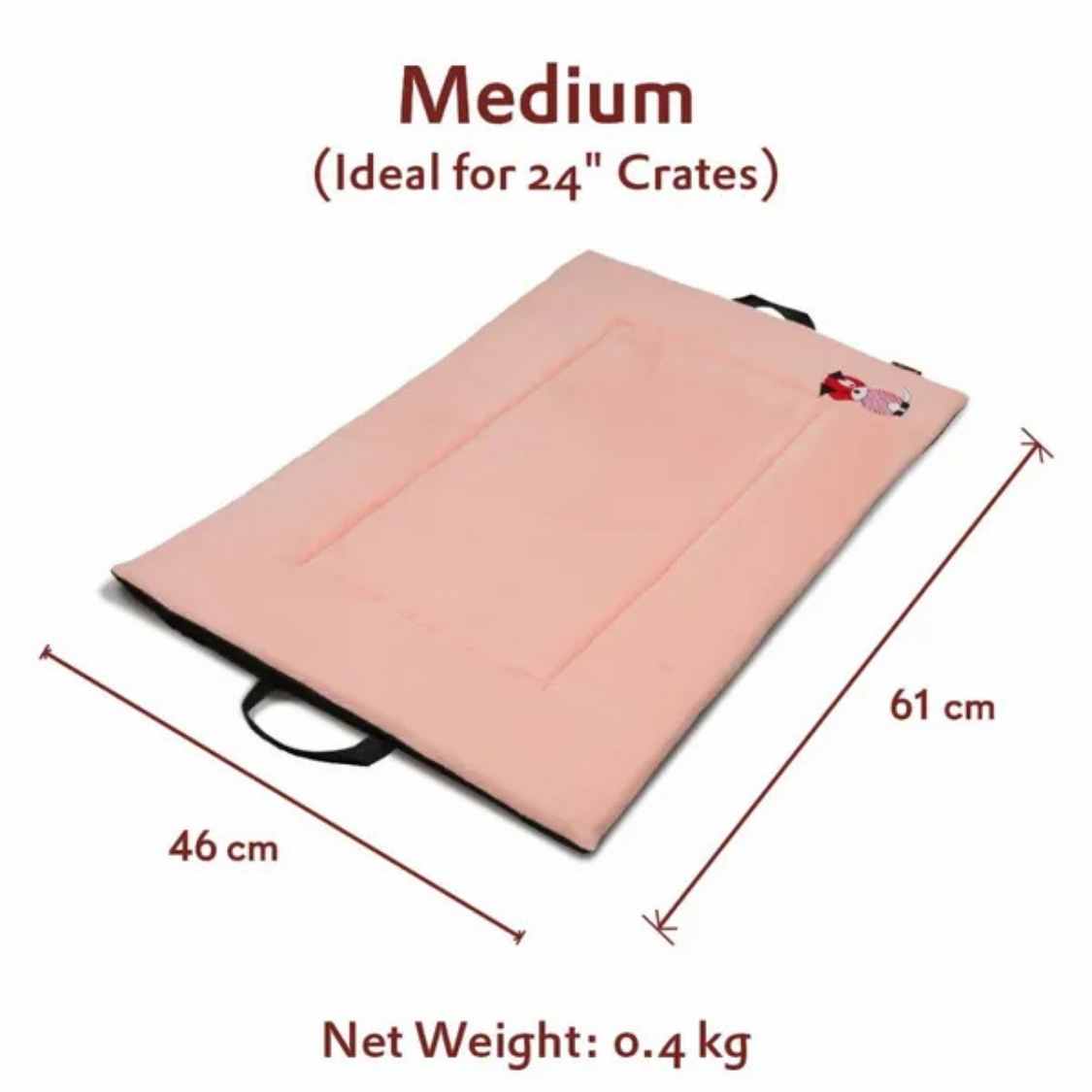 Premium Orthopedic Cooling Cat & Dog Mat, Joint Relief Bed | Peach Pearl