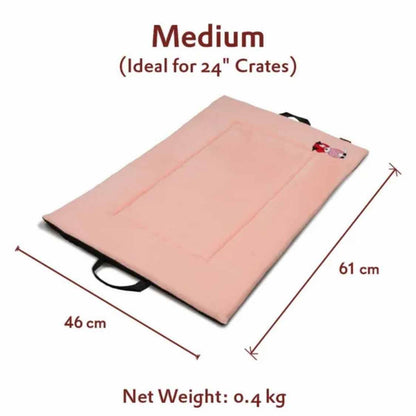 Premium Orthopedic Cooling Cat & Dog Mat, Joint Relief Bed | Peach Pearl