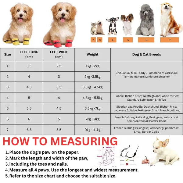 Protective Dog Shoes for Small To Large Breeds | Anti Slip & Secure Fit (Blue)