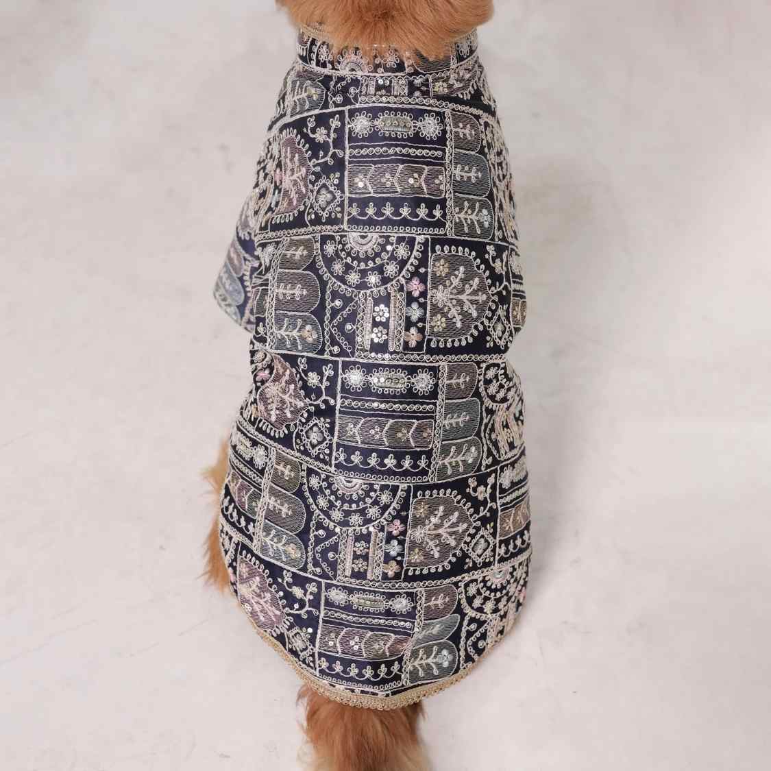 Indigo Royale Dog Kurta | Designer Ethnic Wedding Outfit for Dogs