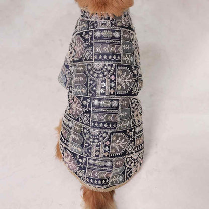 Indigo Royale Dog Kurta | Designer Ethnic Wedding Outfit for Dogs