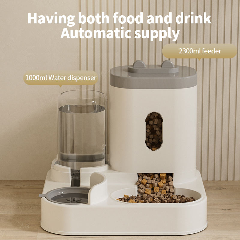 2-in-1 Automatic Pet Feeder and Water Dispenser – Easy to Clean Food and Water Bowl for Cats and Dogs Universal Pet Supplies for Multi-Pet Homes