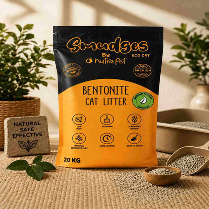 Smudges Eco Bentonite Cat Litter 20kg | Clumping & non scented