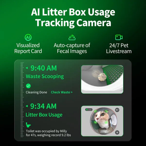 Purabot Max Pro Automatic Self-Cleaning Cat Litter Box (White)