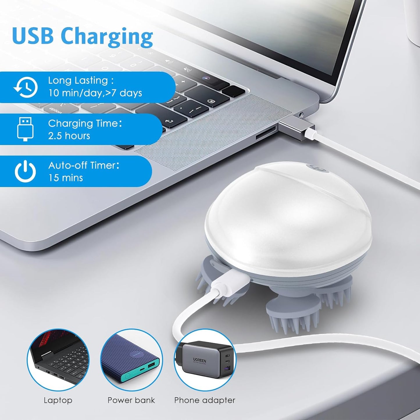 Electric Pet Massager | Relaxing Head & Body Massager for Pets