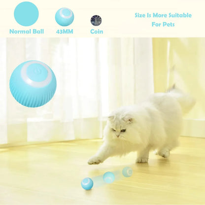 Automatic Rolling Cat & Dog Toy Ball –A Smart Toy for Happy, Healthy Cats & Dog