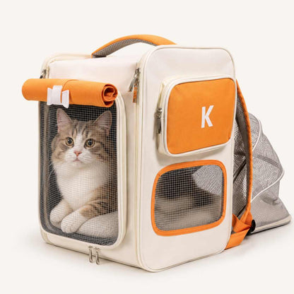 Expandable Pet Carrier Backpack for Cats & Small Dogs