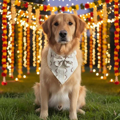 Scarlet Spark Dog Bandana | Comfortable Adjustable Festive Wear