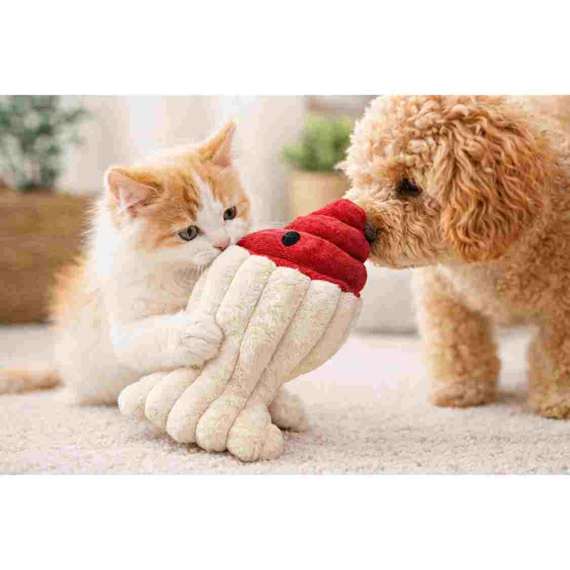 Fish Plush Soft Toy | Cute Squeaky Chew Toy For Dogs & Cats