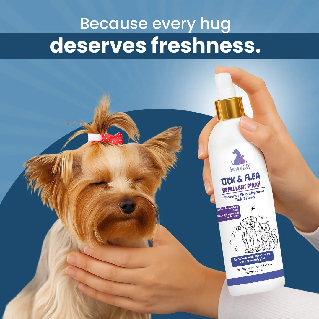 Pet Tick & Flea Repellent Spray for Cats & Dogs