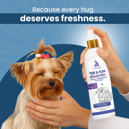 Pet Tick & Flea Repellent Spray for Cats & Dogs
