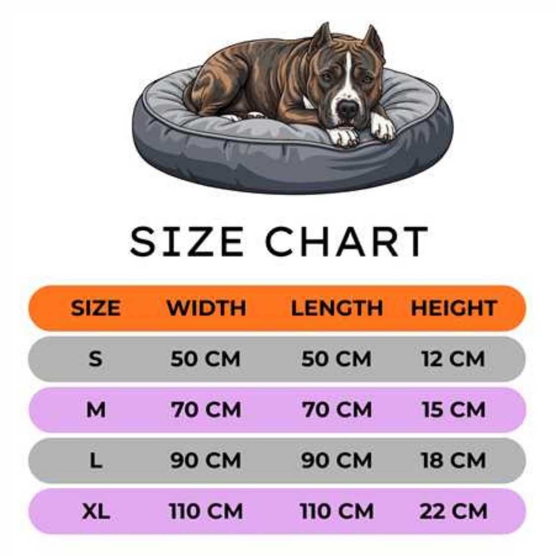 Dog & Cat Rounded Donut Bed | 2 in 1 Reversible Soft & Cozy Pet Bed