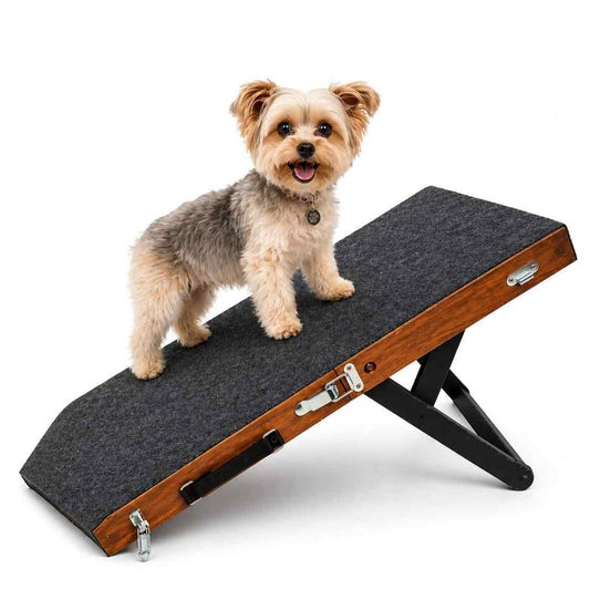 Foldable Pet Ramp For Dogs & Cats | Anti-Slip Wooden