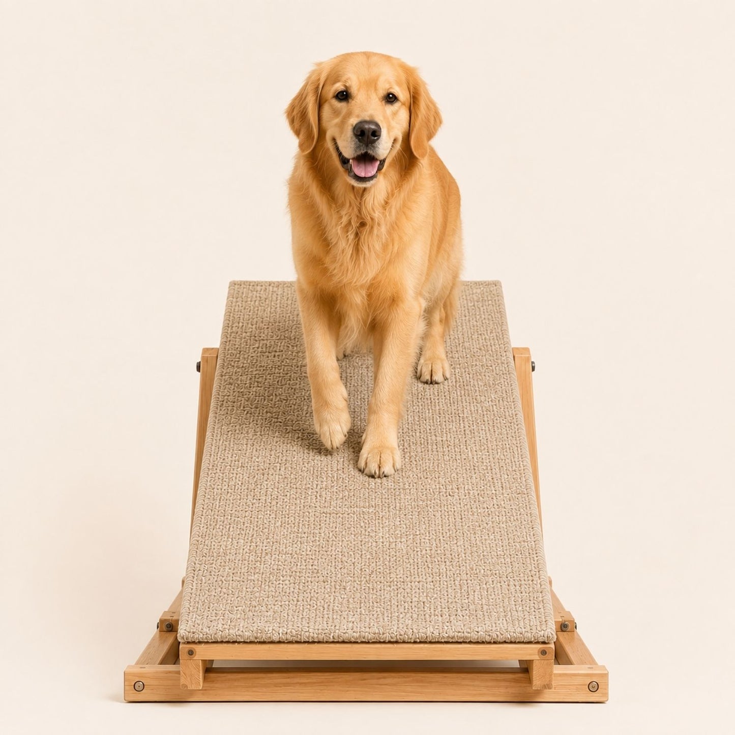 Foldable Pet Ramp for Dogs & Cats – Anti-Slip Wooden Ramp for Large Dogs