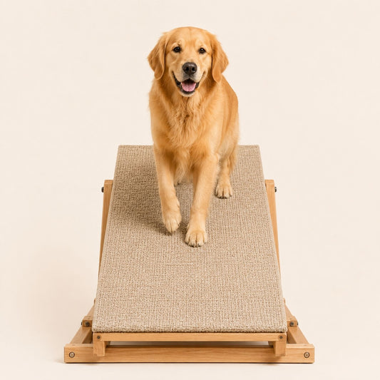 Foldable Pet Ramp for Dogs & Cats – Anti-Slip Wooden Ramp for Large Dogs