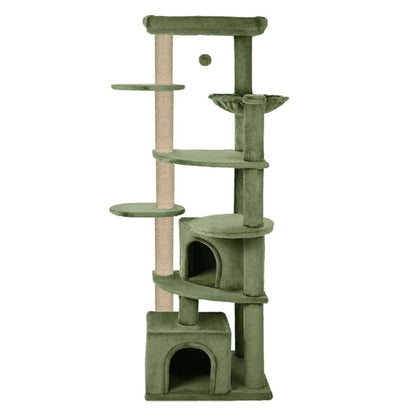 Multi-Level Cat Tree for Indoor Cats | Large Cat Tower with Condo, Top Bed & Scratching Posts (80 INCH)