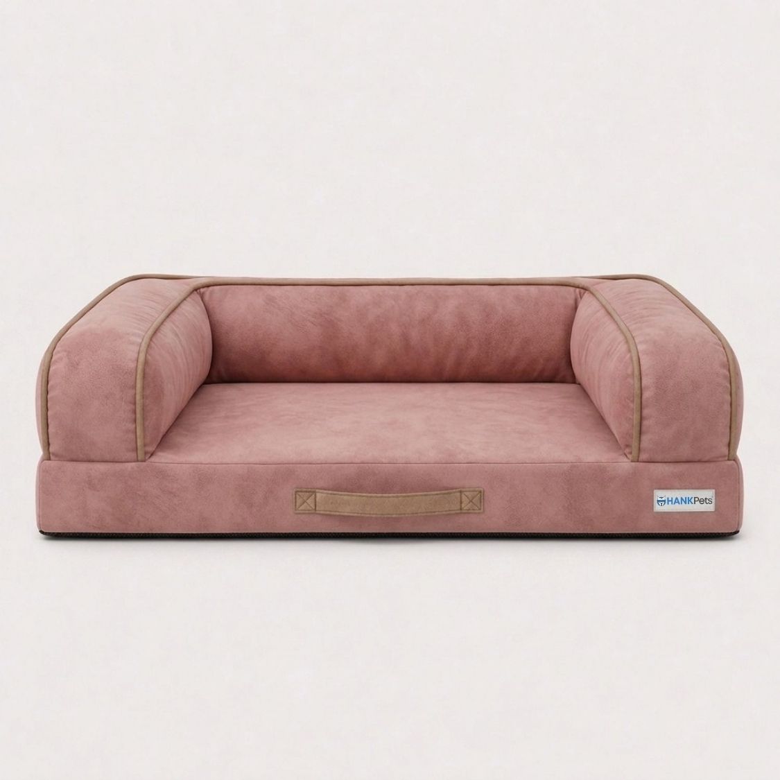 HANK CozyHaven Premium Sofa Dog Bed | Anti Skid & Machine Washable(Pink)