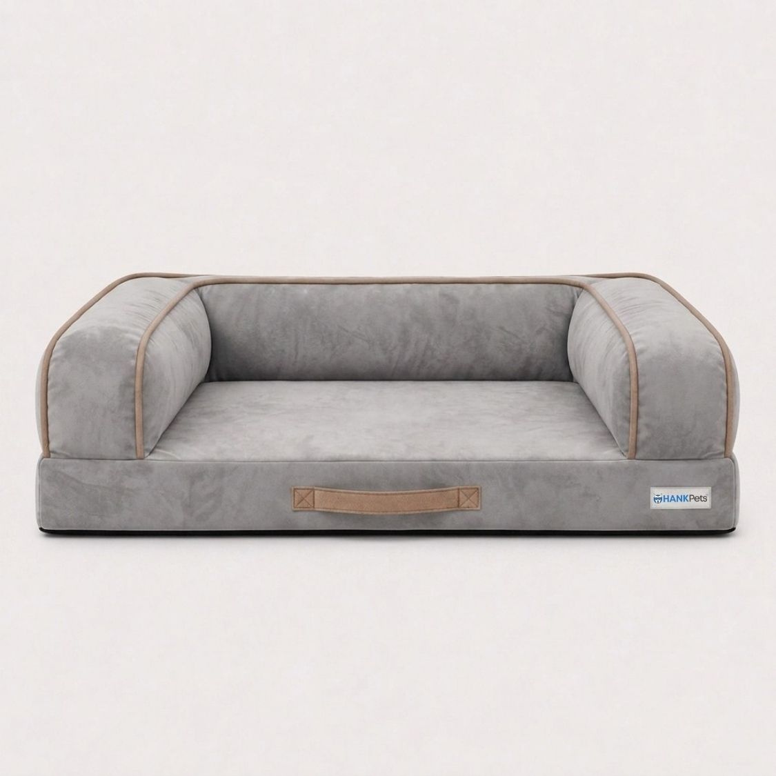 HANK CozyHaven Premium Sofa Dog Bed | Anti Skid & Machine Washable(Grey)