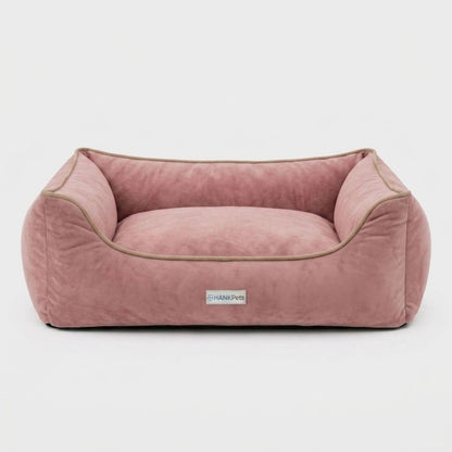HANK SoftNest Premium Dog Bed Anti Skid & Machine Washable (Pink)