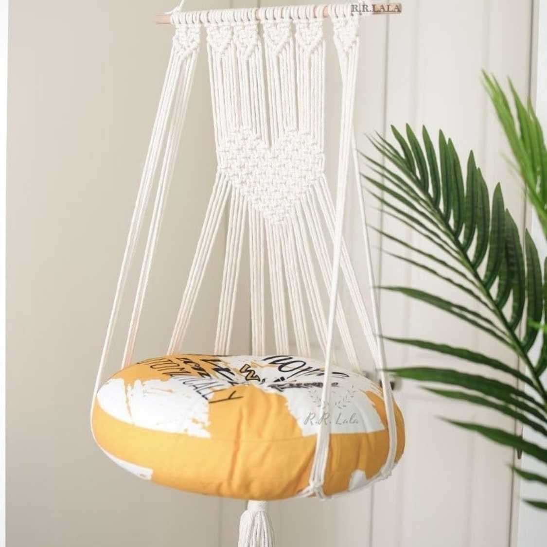 Handmade Macrame Cat Hammock | Boho Cat Bed Without Pillow