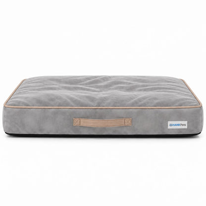 HANK CloudRest Premium Mattress Dog Bed | Anti Skid & Machine Washable (Grey)