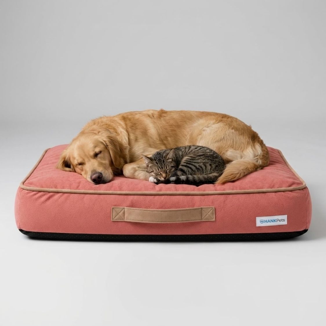 HANK CloudRest Premium Mattress Dog Bed | Anti Skid & Machine Washable (Pink)