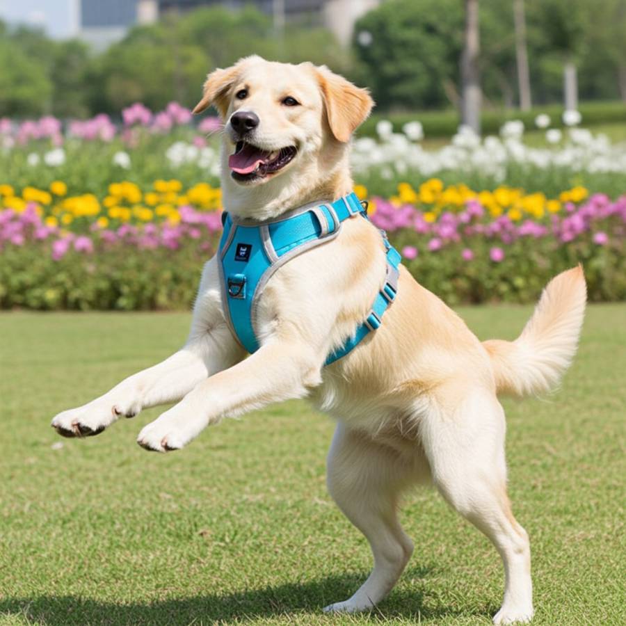HANK No Pull 3M Reflective Dog Harness | Sky Blue