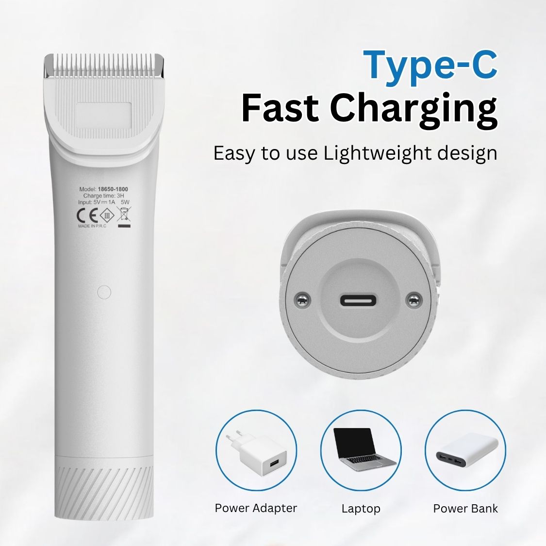 HANK Pet Hair Trimmer With LCD Display, Type C Charging | Suitable for All Breeds