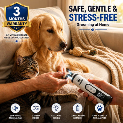 HANK Pet Nail Grinder With LED Light Design | Suitable for Large to Small Pets (M5 Pro)