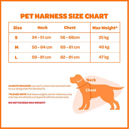 Hank Padded & Breathable Control Dog Walking Harness | Black